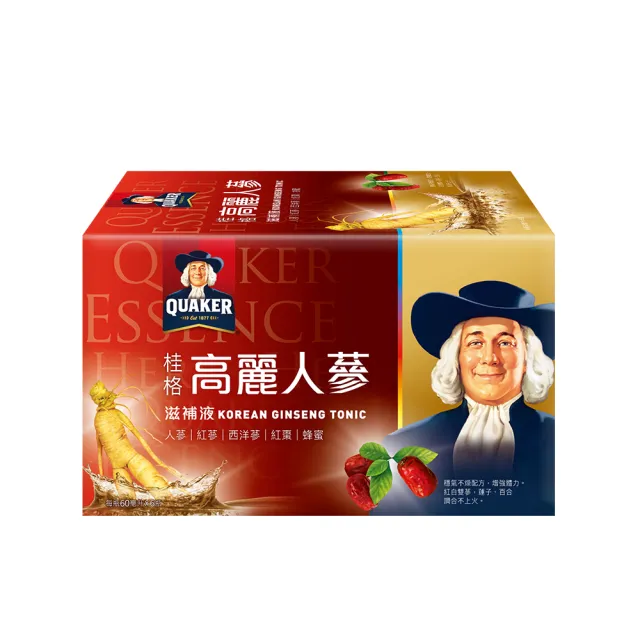 【QUAKER 桂格】高麗人蔘60ml×6入×1盒(共6入)