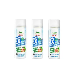 【鱷魚】空間噴一下60ml噴霧劑-3入組(日本原體、噴一下室內防蚊16小時)