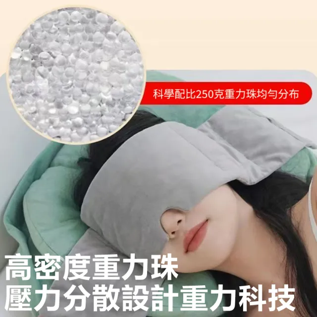 【Nil】減壓助眠重力頭巾 男女遮光睡覺眼罩