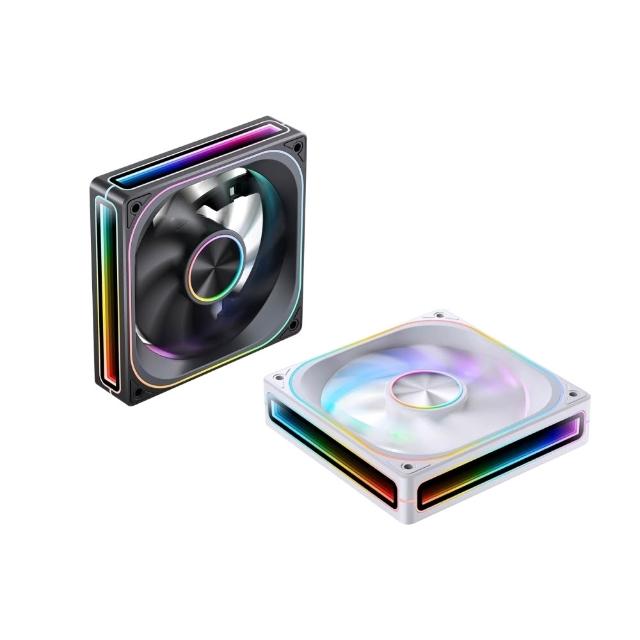 【JONSBO 喬思伯】ZA120 ARGB Gen1 一體式全幅無限鏡風扇 黑/白(3年換新/模組化接頭/TH水冷風扇)