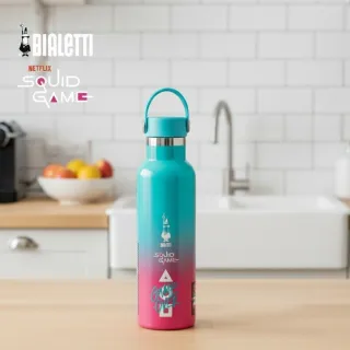 【Bialetti 比亞樂堤】魷魚遊戲聯名限量款-手提保溫壺600ml(限量聯名款)