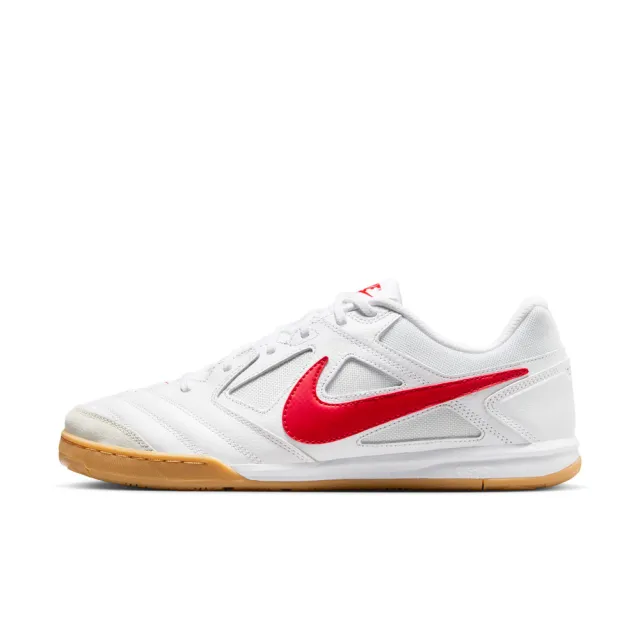 【NIKE 耐吉】GATO 白紅色 室內足球鞋 休閒穿搭 男女款(HQ6019-102)