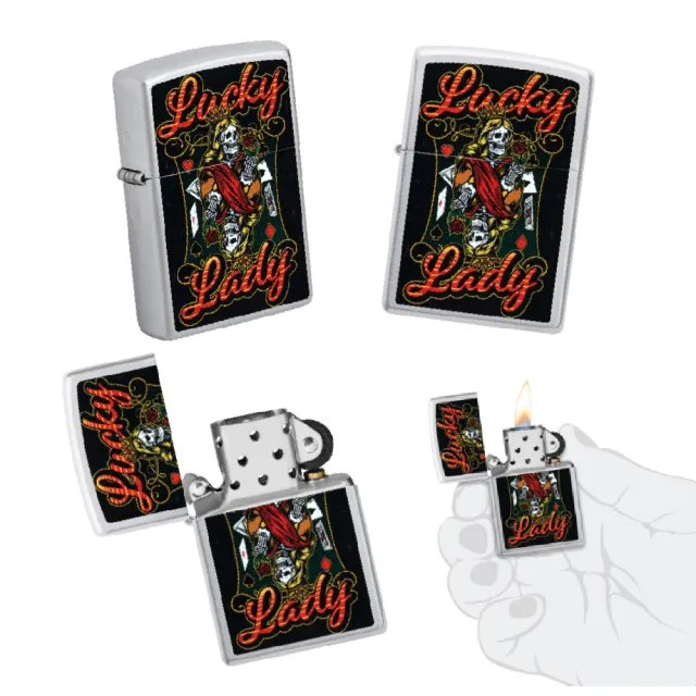 【Zippo】2025年骷髏皇后防風打火機(美國防風打火機)