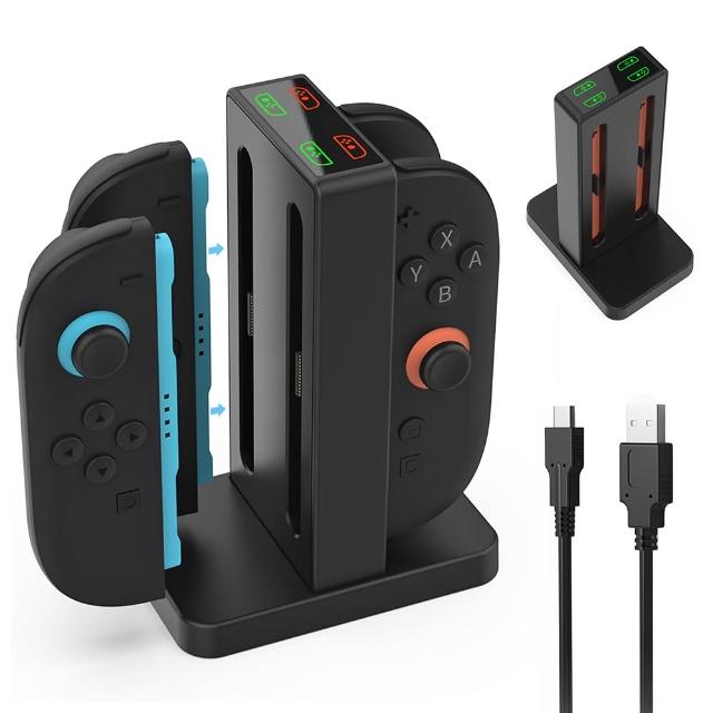 DOBE原廠 任天堂Switch 2 四合一手把磁吸充電座 智慧充電安全快速 NS2 Joy-Con 2控制器充電器