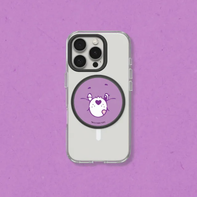 【RHINOSHIELD 犀牛盾】GRIP O MagSafe兼容磁吸輕巧手機支架∣固架∣立架(Care Bears)
