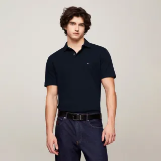 【TOMMY HILFIGER】官方旗艦館 彈力標準版型 Polo 衫_藍色