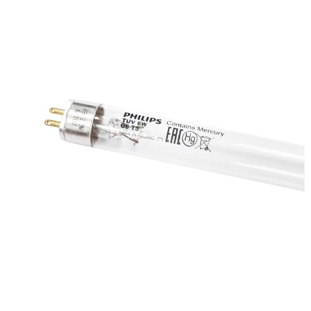 【Philips 飛利浦】2支 TUV 6W G6 UVC T5 殺菌燈管 紫外線燈管