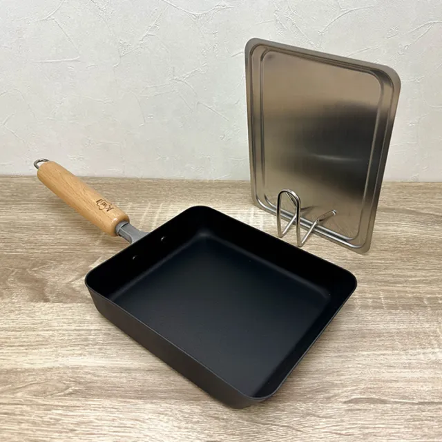 TAKUMI 匠】匠鐵製玉子燒鍋-中型+不鏽鋼玉子燒蓋(日本製) - momo購物網