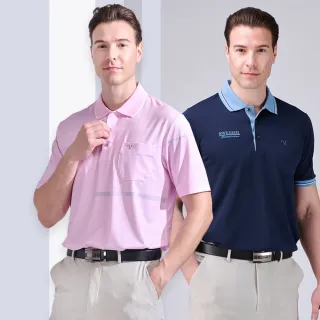 【Emilio Valentino 范倫鐵諾】男裝 短袖polo衫 休閒polo衫 男上衣 口袋 吸排 男士 送禮 台灣製(多款選)