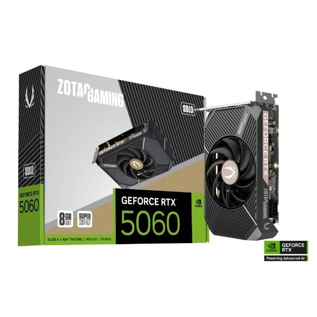 【ZOTAC 索泰】GAMING GeForce RTX 5060 8G SOLO 顯示卡