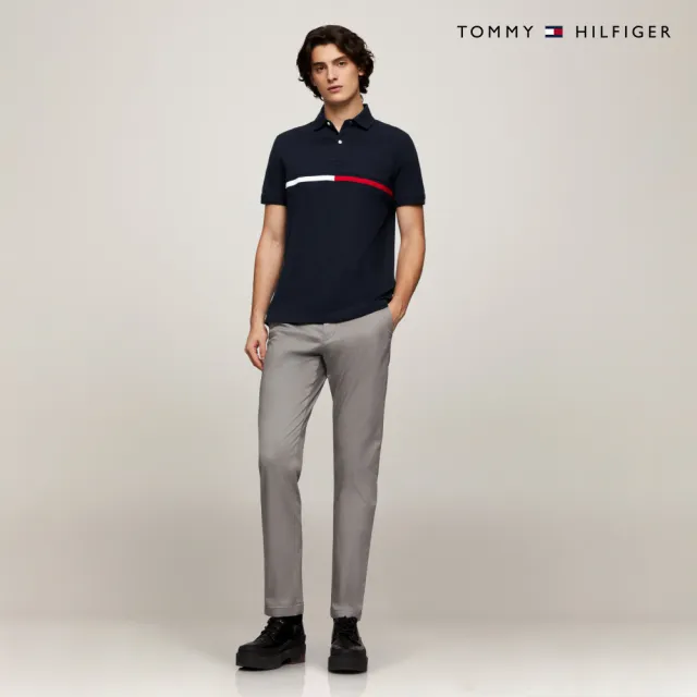 【TOMMY HILFIGER】官方旗艦館 Calvert 短袖 Polo 衫_藍色