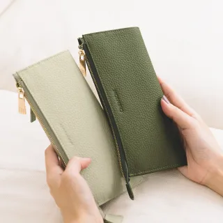 【CHENSON】交換禮物  超薄第一代 8卡長夾 外側附獨立零錢袋 皮夾(W20413)