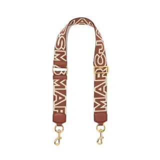 【MARC JACOBS】MJ 棕色金字LOGO背帶