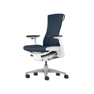 【Herman Miller】Embody 中厚布 - 白框深藍布｜世代家具｜原廠授權代理商(人體工學椅/電腦椅)