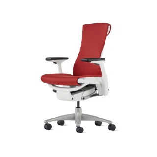 【Herman Miller】Embody 中厚布 - 白框紅布｜世代家具｜原廠授權代理商(人體工學椅/電腦椅)
