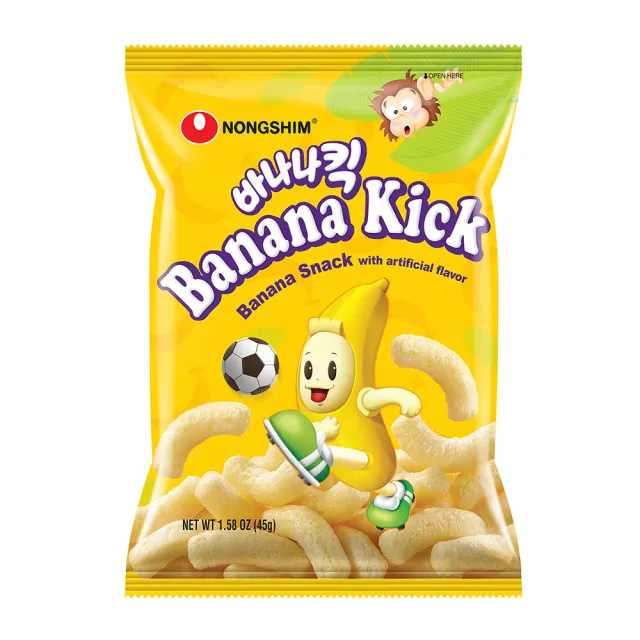 【NONG SHIM】農心香蕉banana kick玉米脆條45gx12入
