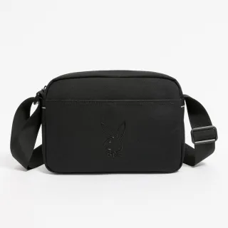 【PLAYBOY】斜背包  Mission系列(黑色)