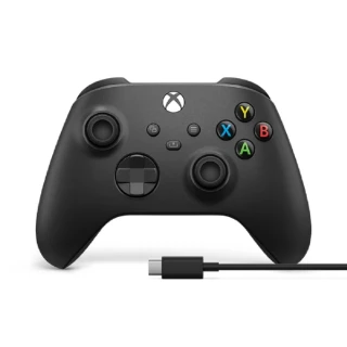【Microsoft 微軟】XBOX 原廠無線控制器+USB-C 纜線(磨砂黑/新包裝)