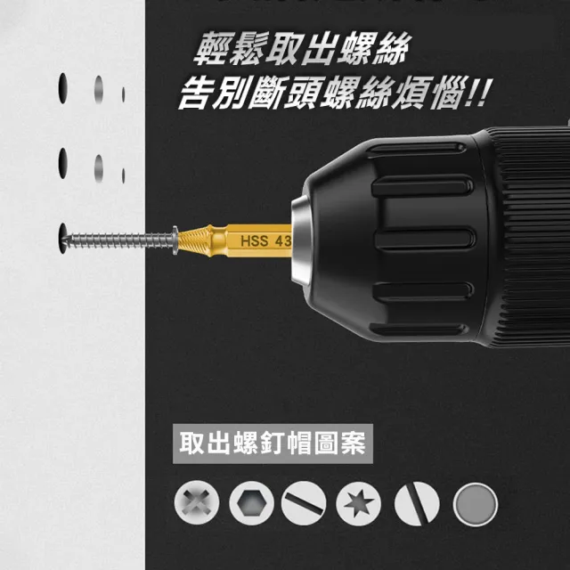 【MASTER】螺絲取出器 水管退牙器 崩牙提取器 十字螺絲取出器 斷絲取出器 618-SO10(崩牙救星 取絲器)