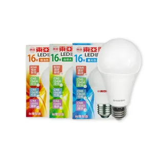 【東亞照明】20入組 台灣製造 LED燈泡 16W 全電壓 E27 球泡燈(2025年最新款)