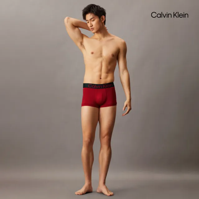 【CALVIN KLEIN】官方旗艦館 CK 3 件套組對比標誌低腰平口內褲_拼色