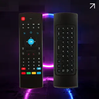 【電視盒必備神器】雙面鍵盤體感遙控器(無線體感遙控鍵鼠 USB遙控器 電視遙控器 易播 夢想盒子 小雲盒子)