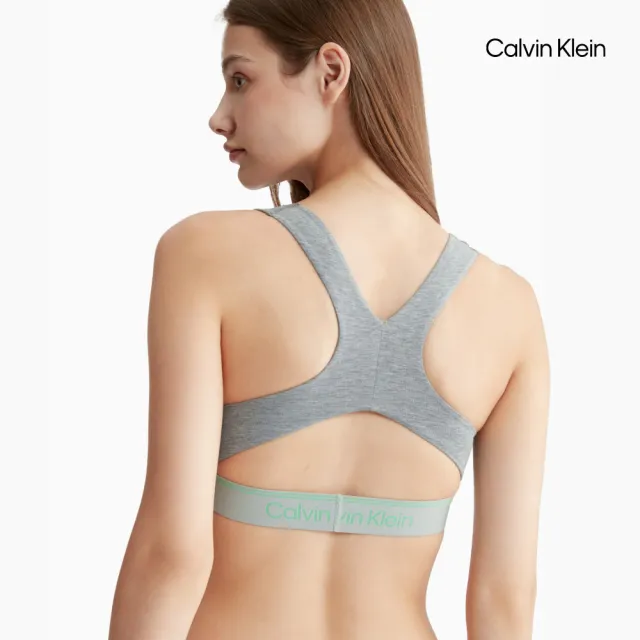 【CALVIN KLEIN】官方旗艦館 CK ATHLETIC 棉質薄墊無鋼圈胸罩_灰色