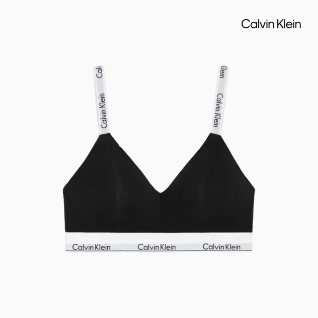 【CALVIN KLEIN】官方旗艦館 CK 現代棉質薄墊無鋼圈胸罩_黑色