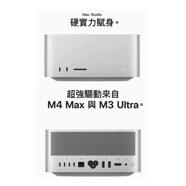 【Apple】2025 Mac Studio M4 Max晶片 14核心CPU與32核心GPU 36G/512G SSD(MU963TA/A)