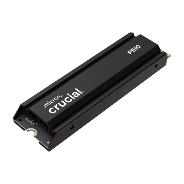 【Crucial 美光】P510 Gen5 2280 M.2 2TB SSD固態硬碟(含原廠散熱片/CT2000P510SSD5)