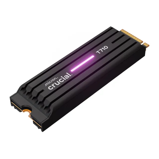 【Crucial 美光】T710 Gen5 2280 M.2 2TB SSD固態硬碟(含原廠散熱片/CT2000T710SSD5)