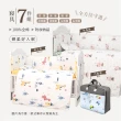 【i-Smart】原生初紋櫸木嬰兒床+書桌板+杜邦床墊+寢具七件組(多功能四件組｜兒童床｜可變書桌)
