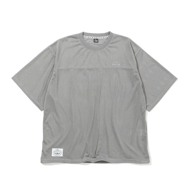 【POLER STUFF】日本限定 POLER MESH BAGGY S/S 寬鬆版網眼短袖上衣(淺灰色)