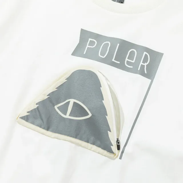 【POLER STUFF】日本限定 POLER PRM WASH SUMMIT POCKET TEE 洗染設計山型眼口袋T恤(黑色)