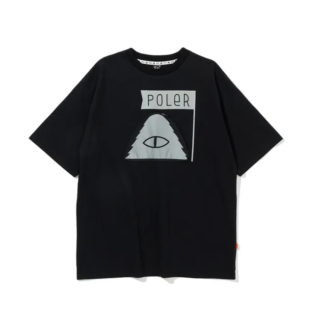 【POLER STUFF】日本限定 POLER PRM WASH SUMMIT POCKET TEE 洗染設計山型眼口袋T恤(黑色)