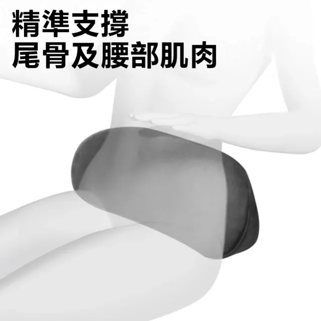 【Nil】汽車車載座椅護腰靠墊 車用支撐記憶棉腰靠 尾椎靠枕(腰枕 護腰墊 椅背墊 靠腰枕)