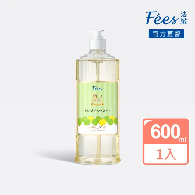 【Fees 法緻】嬰兒柔護洗髮沐浴精600ml 2入組