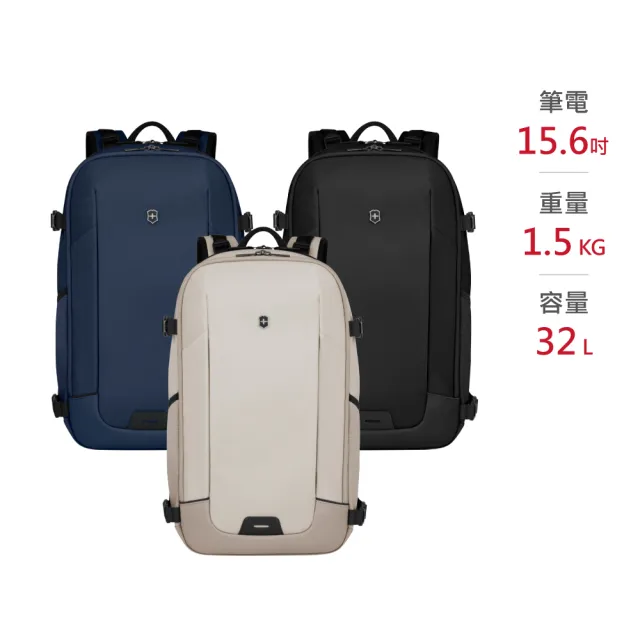 【VICTORINOX 瑞士維氏】ALTMONT MODERN旅行者後背包(三色任選)