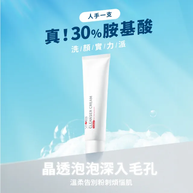 【Swissvita 薇佳】微晶3D全能洗顏霜100g 3入(Lulu代言/洗面乳)