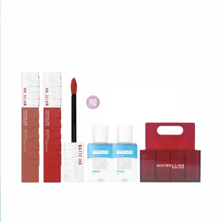 【MAYBELLINE 媚比琳】NEW柔霧升級! 超持久霧感液態唇膏2入組