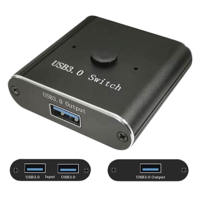 【Arum】USB3.0雙向切換器一進二出/二進一出(印表機鍵盤一鍵切換共享器 1進2出/2進1出)