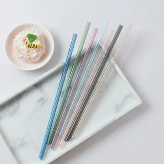 【Oolab 良杯製所】ECOZEN 透明斜口細吸管26cm(環保吸管8色選擇)