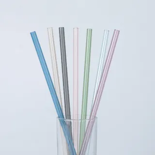 【Oolab 良杯製所】ECOZEN 透明斜口細吸管26cm(環保吸管8色選擇)