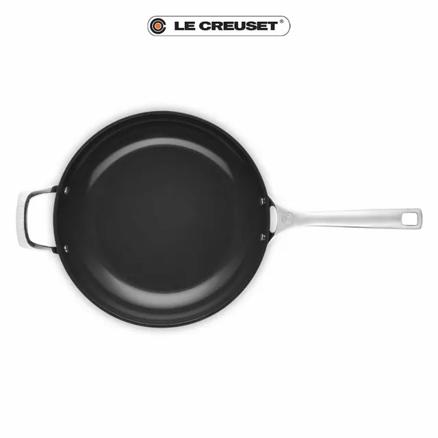【Le Creuset】Essential陶瓷不沾系列單柄單耳煎鍋 30cm