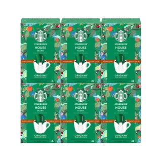 【STARBUCKS 星巴克】家常濾掛咖啡4入X6盒(共24入)
