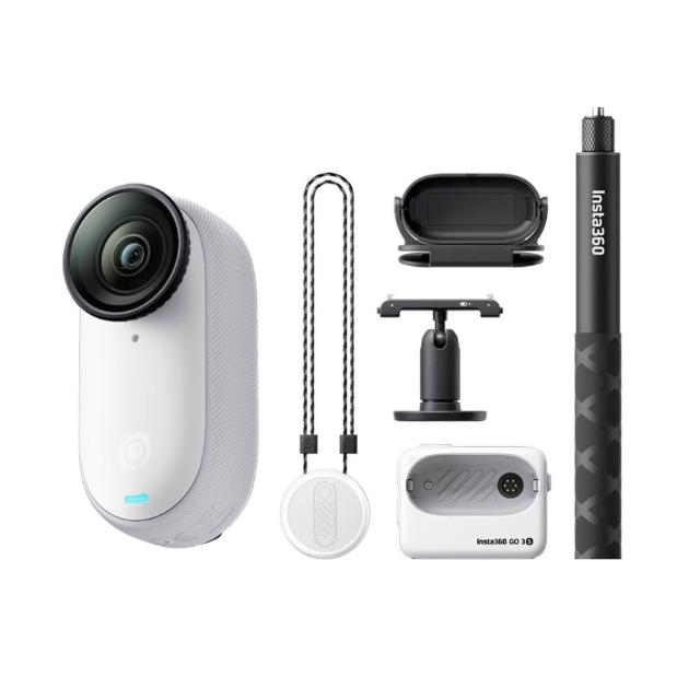 【Insta360】GO 3S 拇指防抖相機 128G 靈動白 人氣套餐(東城代理商公司貨)