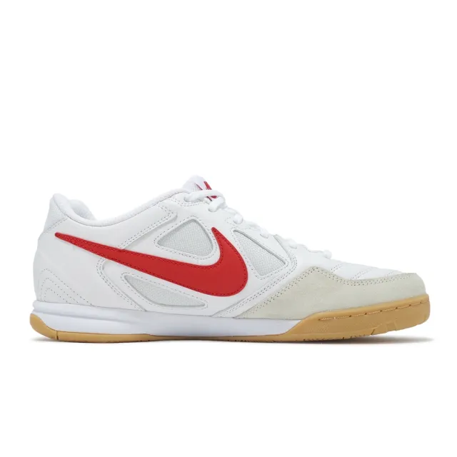 【NIKE 耐吉】休閒鞋 GATO 男鞋 女鞋 白 紅 膠底 復古 足球風(HQ6019-102)