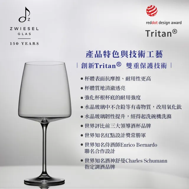 【ZWIESEL GLAS】Duo輕薄系列 德國手工通用酒杯(1入手工杯禮盒+2入禮盒組)