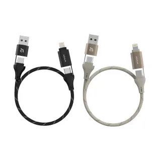 【ADAM 亞果元素】PeAk MS401 四合一 60W磁吸充電線(三年原廠保固)