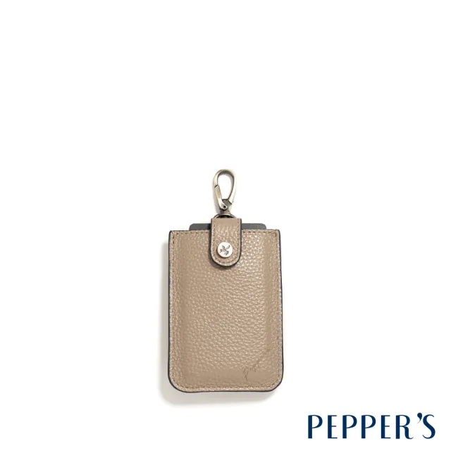 【PEPPER’S】交換禮物  SIGNAL 牛皮伸縮風琴卡套 - 拿鐵棕/月光灰(卡套 卡夾 配件)